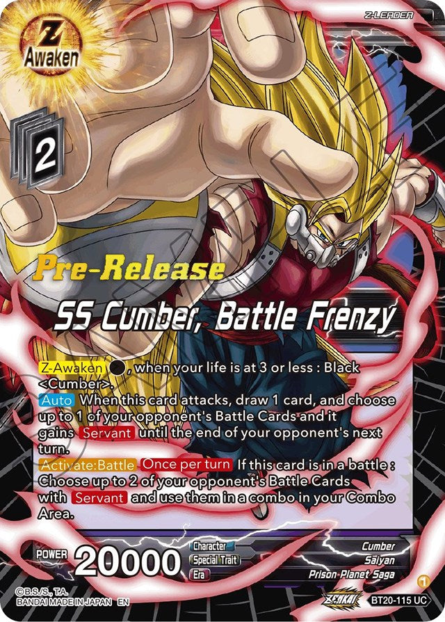 SS Cumber, Battle Frenzy (BT20-115) [Power Absorbed Prerelease Promos]