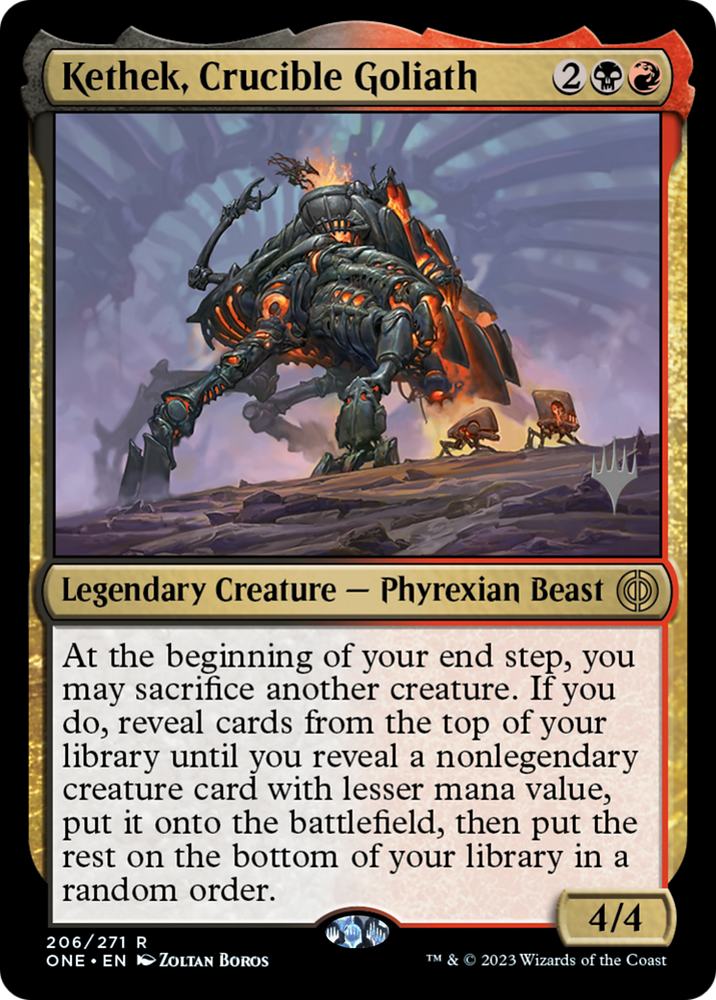 Kethek, Crucible Goliath (Promo Pack) [Phyrexia: All Will Be One Promos]