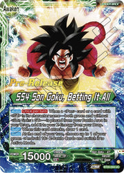Son Goku // SS4 Son Goku, Betting It All (BT20-054) [Power Absorbed Prerelease Promos]