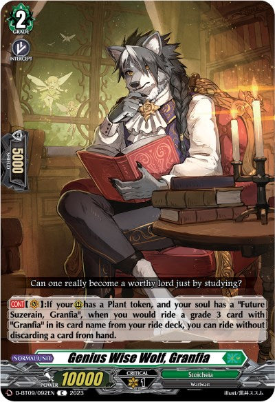 Genius Wise Wolf, Granfia (D-BT09/092EN) [Dragontree Invasion]